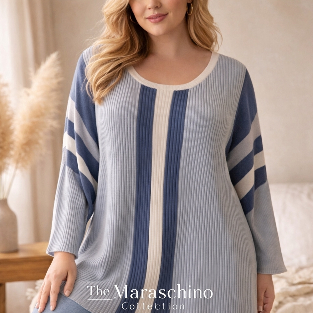 Sienna & Sage Cozy Ribbed Knit Sweater | Plus Size 3X